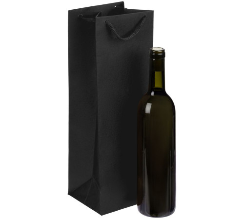 Пакет под бутылку Vindemia, черный