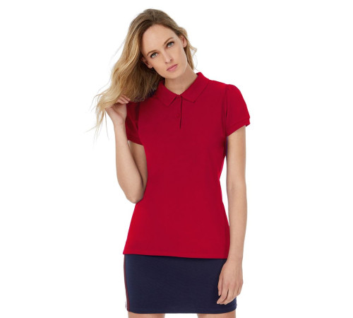Рубашка поло женская Heavymill красная