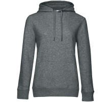 Толстовка с капюшоном женская Queen, темно-серый меланж