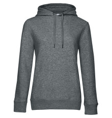 Толстовка с капюшоном женская Queen, темно-серый меланж