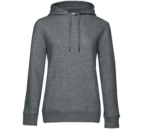 Толстовка с капюшоном женская Queen, темно-серый меланж