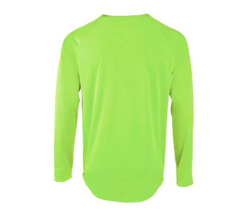 Футболка с длинным рукавом Sporty LSL Men, неоново-зеленая