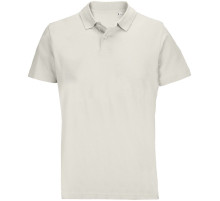 Рубашка поло унисекс Pulse, молочно-белая