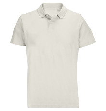 Рубашка поло унисекс Pulse, молочно-белая