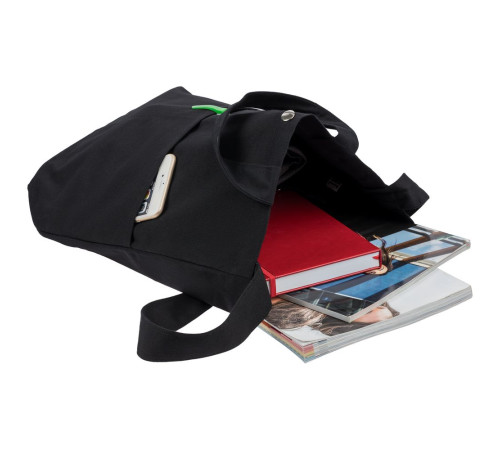 Сумка холщовая через плечо Artspace, черная