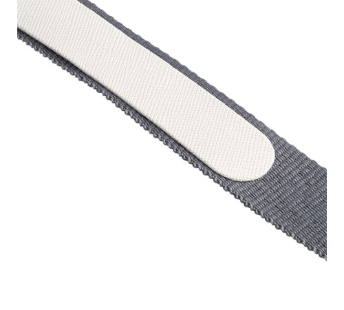 Чехол для карточки с лентой и ретрактором Devon, серый с белым