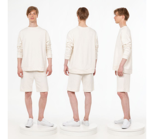 Свитшот унисекс S2, молочно-белый