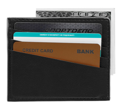 Чехол для карточек Petrus, черный