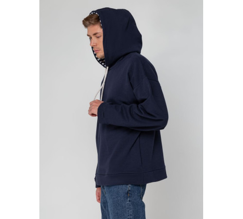 Худи унисекс оверсайз Seamark, темно-синее