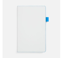 Ежедневник White Shall, недатированный, бело-голубой