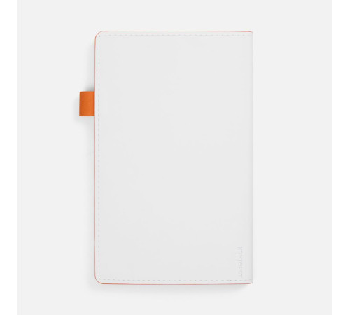 Ежедневник White Shall, недатированный, бело-оранжевый
