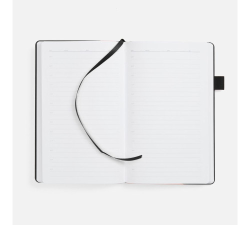 Ежедневник White Shall, недатированный, бело-черный
