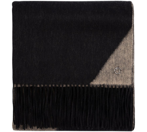 Палантин Charming, черный с бежевым