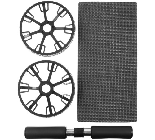 Ролик для пресса с ковриком Presswork, черный