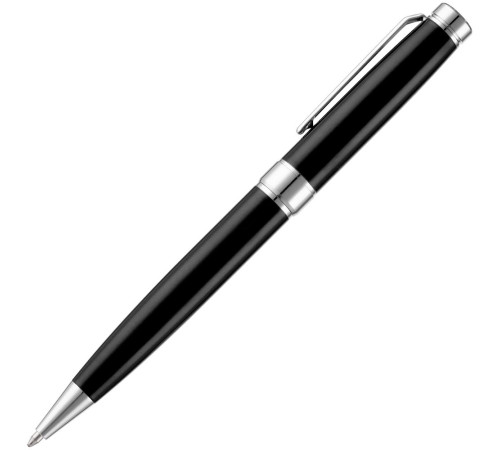 Ручка шариковая Broad Ring, глянцевая, черная