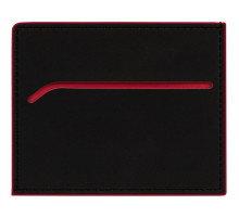 Картхолдер Multimo, черный с красным