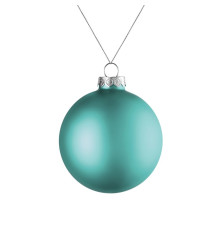 Елочный шар Finery Matt, 8 см, матовый бирюзовый