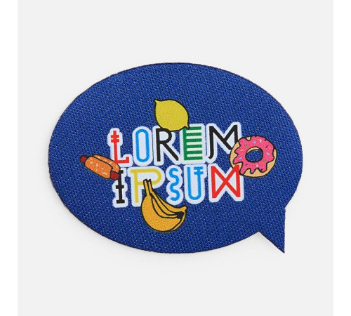 Наклейка тканевая Lunga Bubble, M, синяя