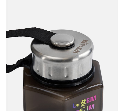 Бутылка для воды Hantelis, черная