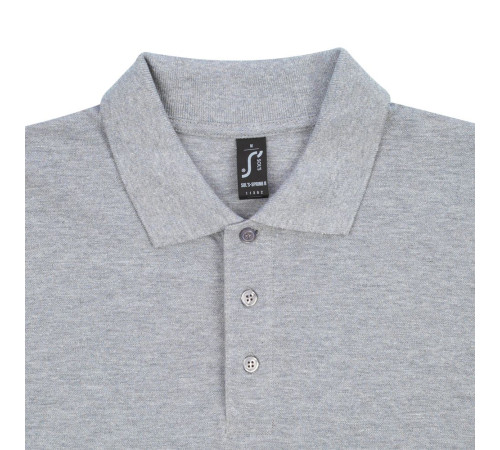 Рубашка поло мужская Spring 210, серый меланж