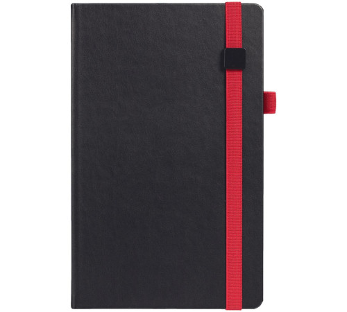 Ежедневник Ton Black, недатированный, черный с красным
