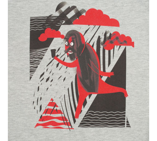 Футболка женская «Преодолень», серый меланж