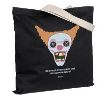 Холщовая сумка «Цирк» с внутренним карманом, черная