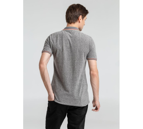 Рубашка поло мужская Paname Men, черный меланж