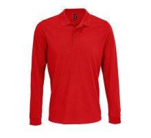Рубашка поло с длинным рукавом Prime LSL, красная
