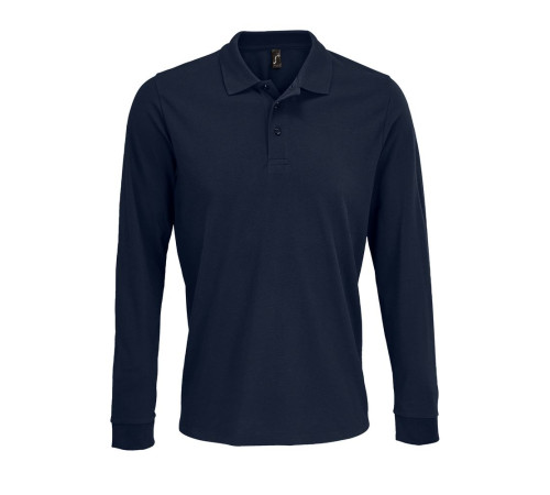 Рубашка поло с длинным рукавом Prime LSL, темно-синяя