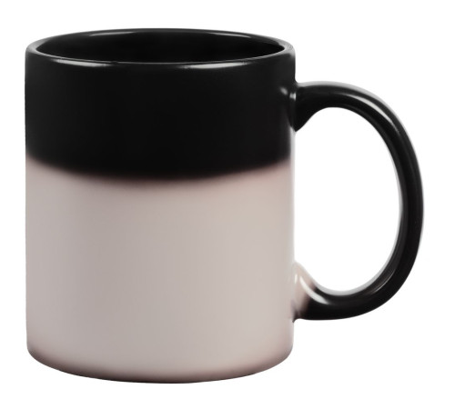 Кружка-хамелеон On Display, матовая, черная