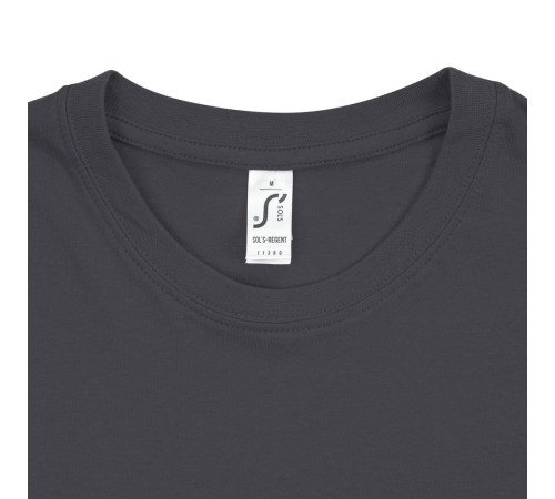 Футболка унисекс Regent 150, темно-серая (графит)