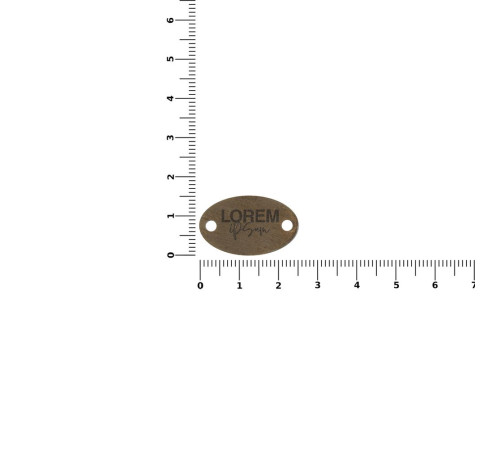 Шильдик металлический Alfa Oval, бронзовый