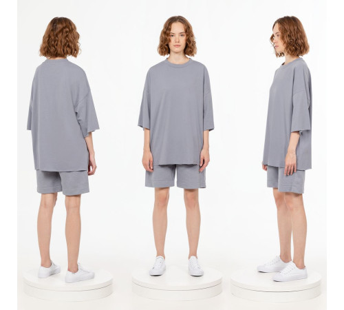 Футболка унисекс оверсайз T1, серая