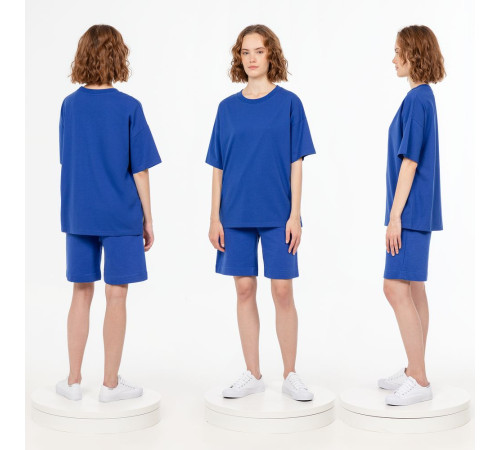 Футболка унисекс оверсайз T3, синяя