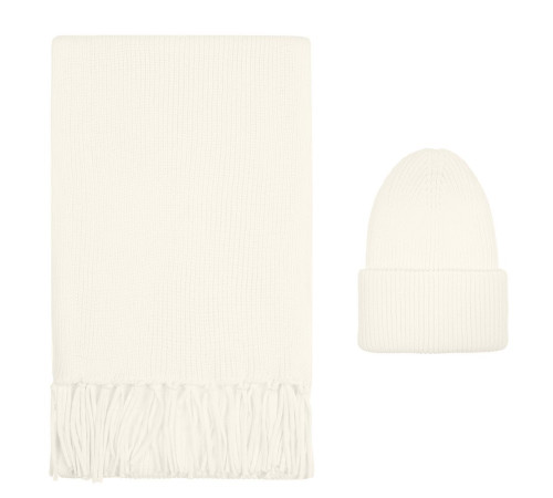 Шапка Flette, молочно-белая