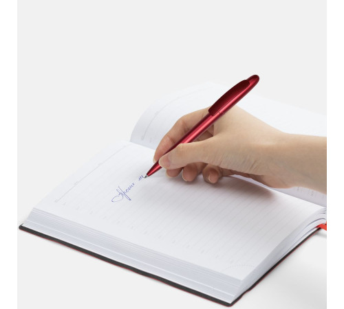 Ручка шариковая Moor Silver, красный металлик