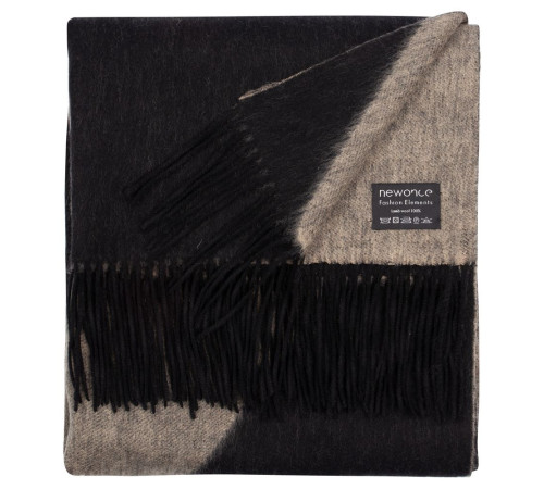 Палантин Charming, черный с бежевым