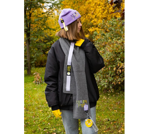 Шарф Urban Flow, темно-серый меланж