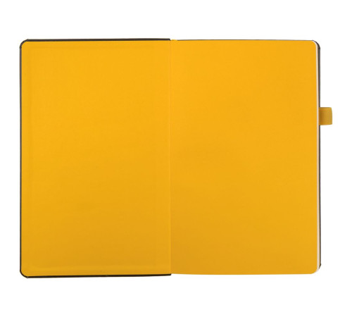 Ежедневник Ton, недатированный, черный с желтым