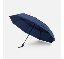 Складной зонт Dome Double с двойным куполом, темно-синий