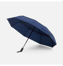 Складной зонт Dome Double с двойным куполом, темно-синий