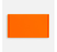 Лейбл из ПВХ Dzeta, M, оранжевый неон