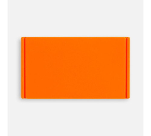 Лейбл из ПВХ Dzeta, M, оранжевый неон