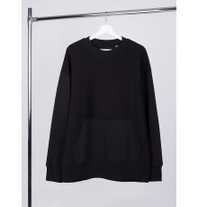 Свитшот оверсайз унисекс Vozduh, черный