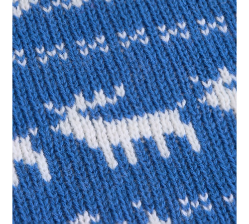 Плед Holidale, синий с молочным