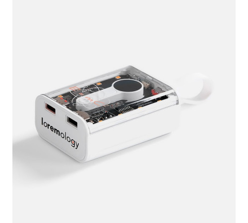 Аккумулятор с быстрой зарядкой Trellis Quick 10000 мАч, белый