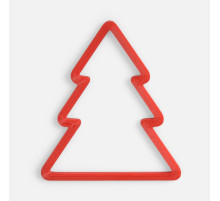 Подвеска «Елочка», 3D-печать, красная