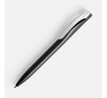 Ручка шариковая Pin Silver, черный металлик