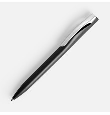 Ручка шариковая Pin Silver, черный металлик